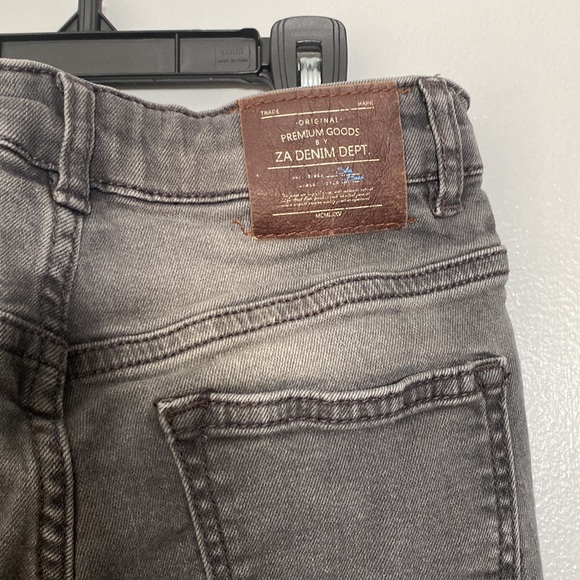 Zara Boy’s Gray Denim Skinny Jeans Size 8 - Picture 5 of 9
